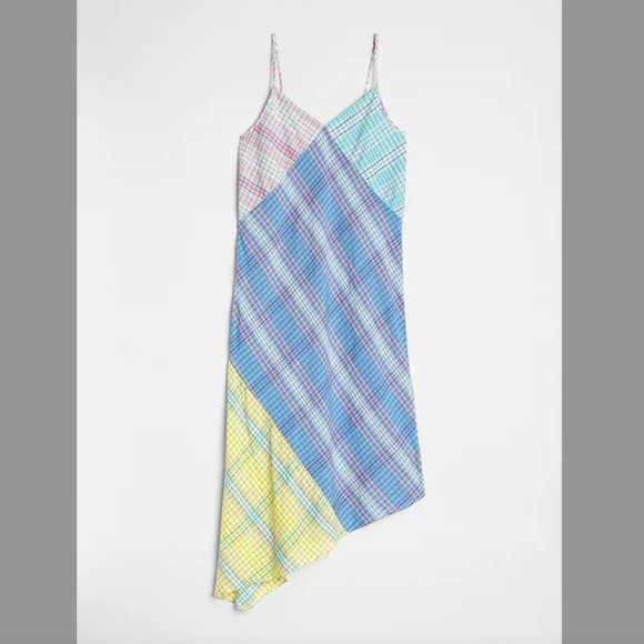 ISO Gap Dreamwell Asymmetrical Mix Plaid Cami Nightgown - Picture 1 of 1